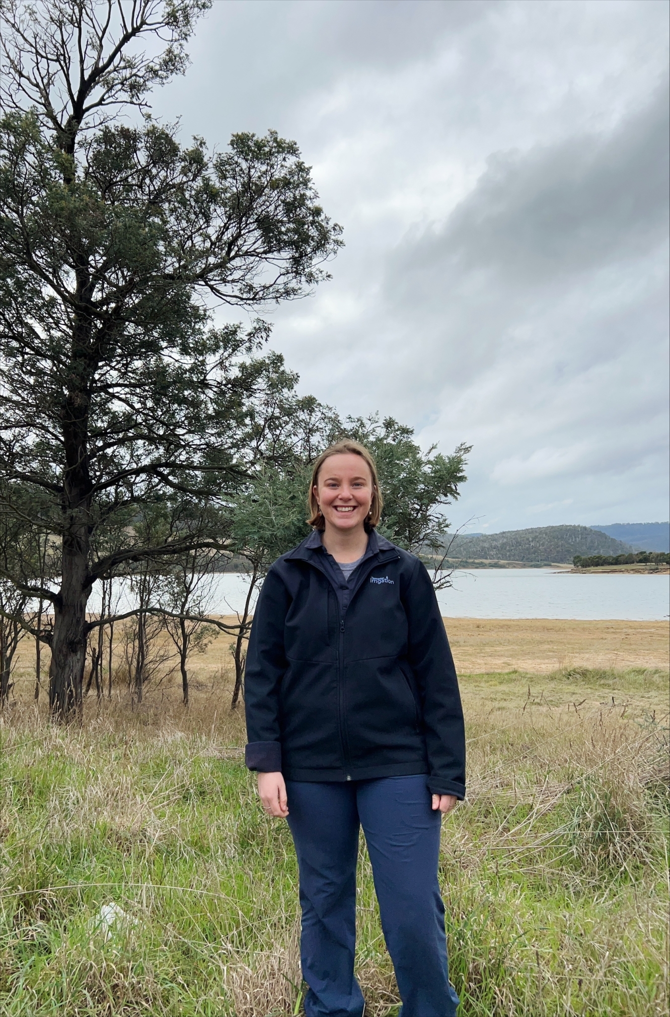Amy Madsen in the field